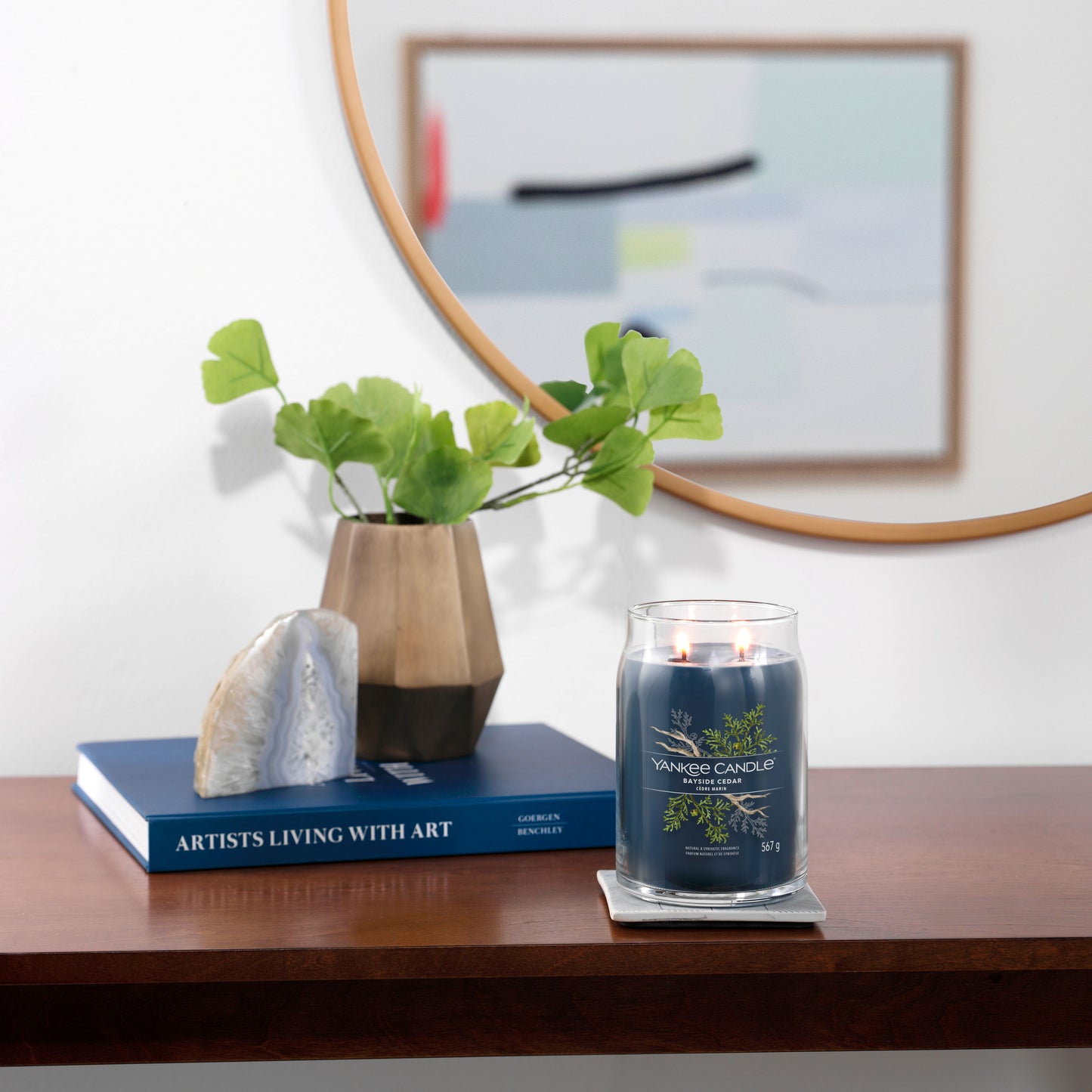 Yankee Candle® Signature didelė žvakė – Bayside Cedar