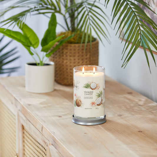 Yankee Candle® Signature Tumbler didelė žvakė – Coconut Beach
