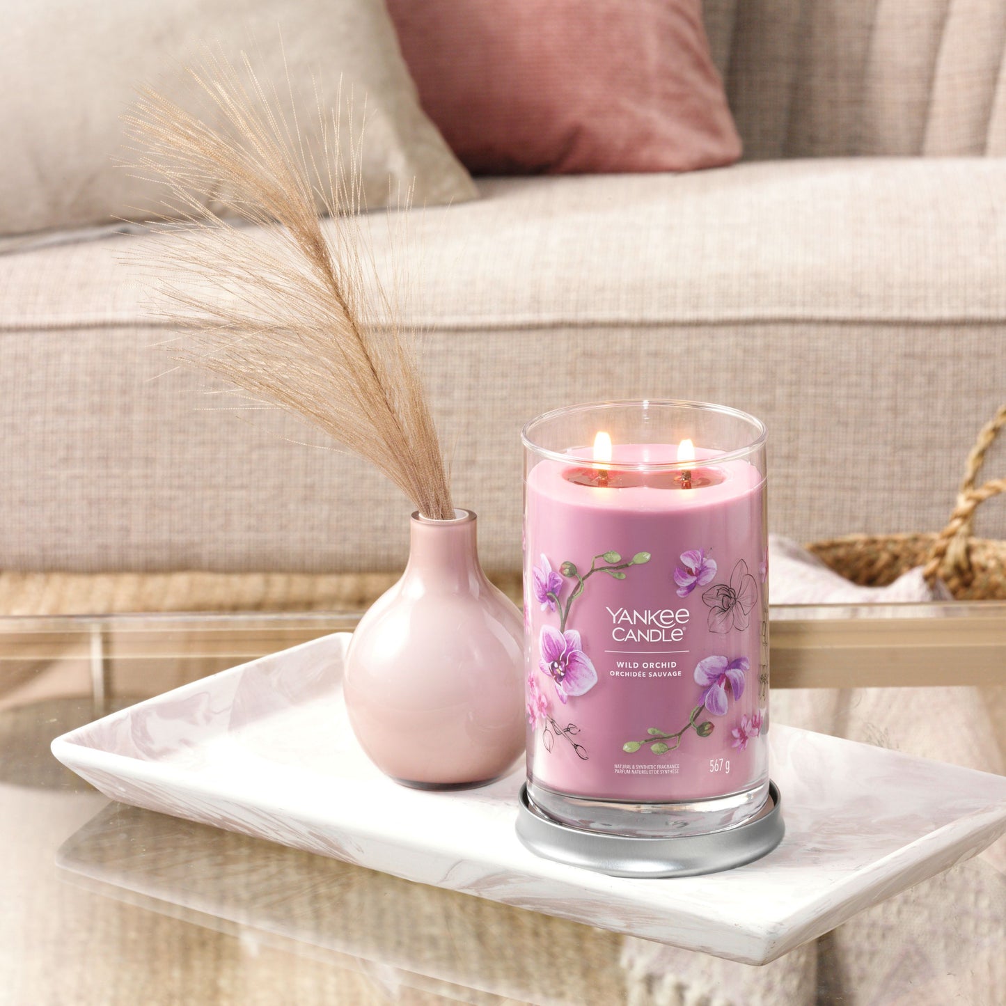 Yankee Candle® Signature Tumbler didelė žvakė – Wild Orchid