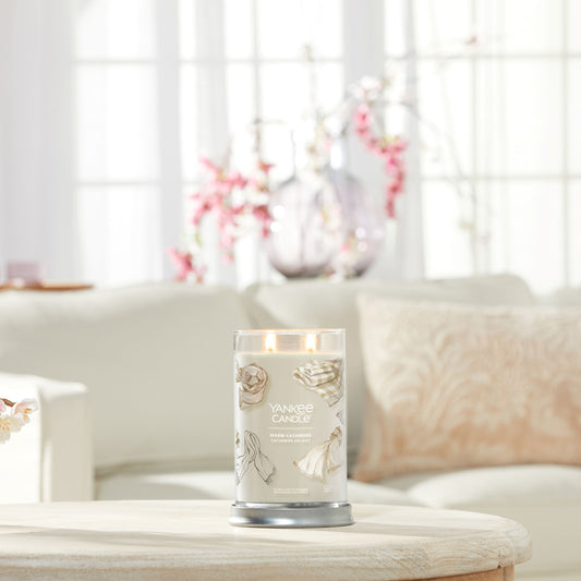 Yankee Candle® Signature Tumbler didelė žvakė – Warm Cashmere