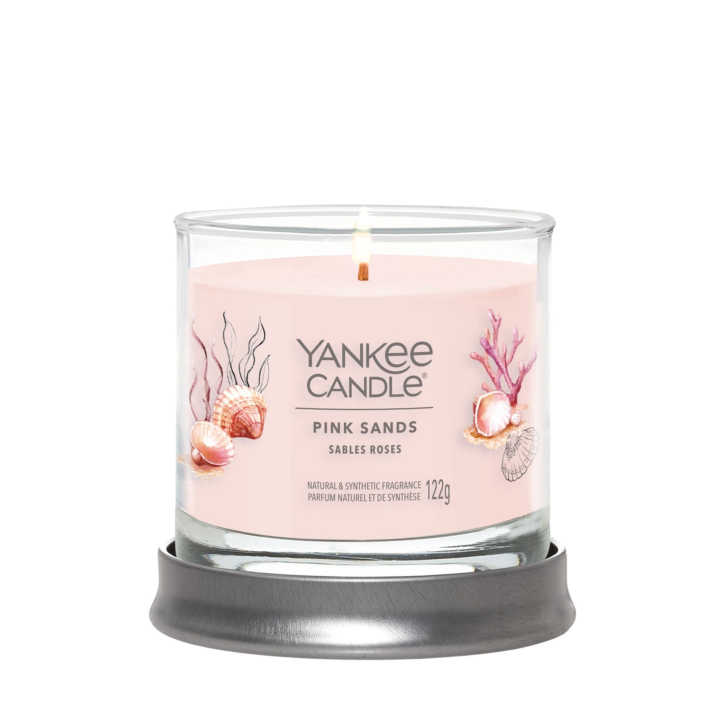 Yankee Candle Signature kolekcijos maža stiklinė žvakė – Pink Sands™