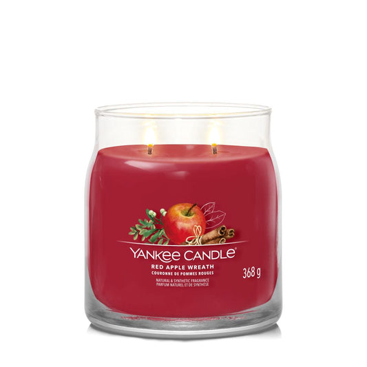 Yankee Candle® Signature vidutinė žvakė – Red Apple Wreath