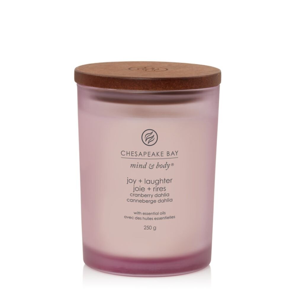 Chesapeake Bay Candle vidutinė žvakė – Joy & Laughter (Cranberry Dahlia)
