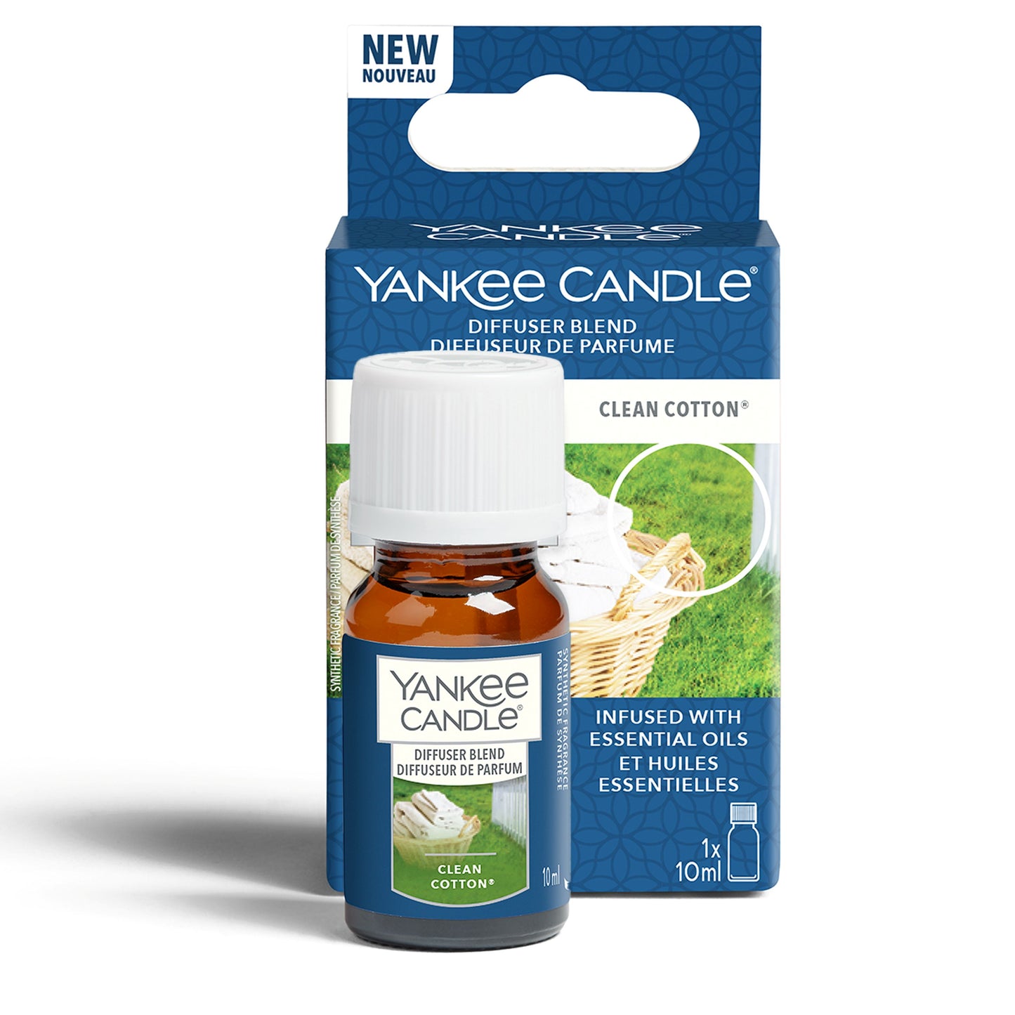 Yankee Candle Aromato aliejus ultragarsiniam difuzoriui – Clean Cotton®