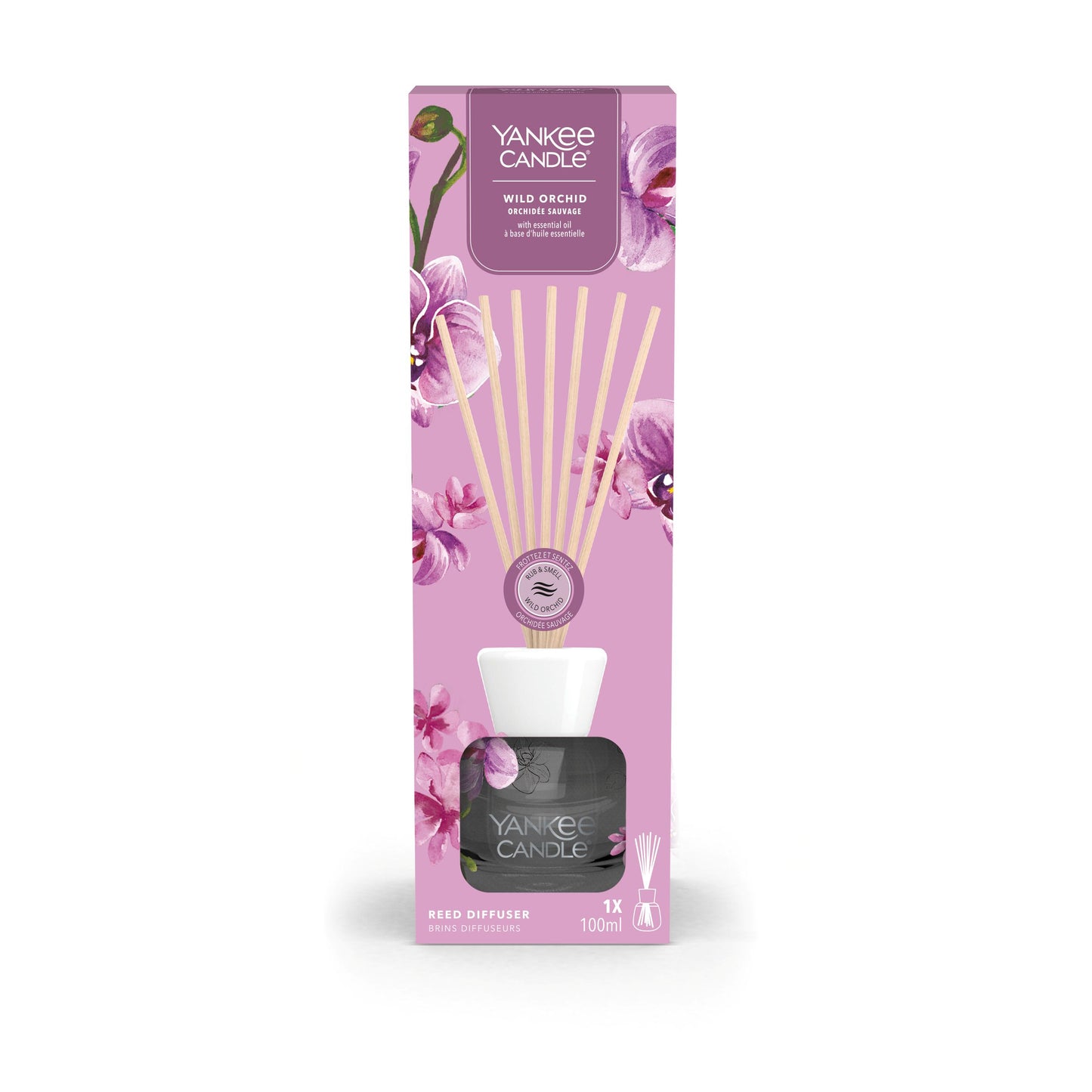 Yankee Candle Wild Orchid – kvapų difuzorius su lazdelėmis