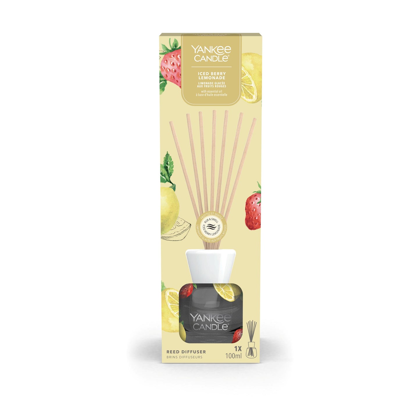 Yankee Candle Iced Berry Lemonade– kvapų difuzorius su lazdelėmis