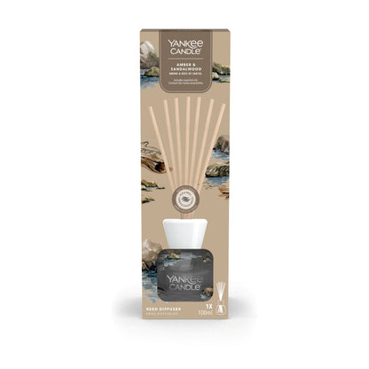 Yankee Candle Amber & Sandalwood – kvapų difuzorius su lazdelėmis