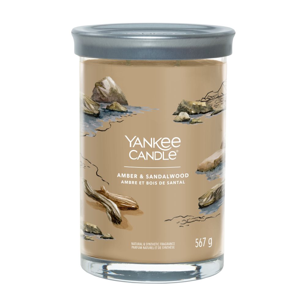Yankee Candle® Signature Tumbler didelė žvakė – Amber & Sandalwood