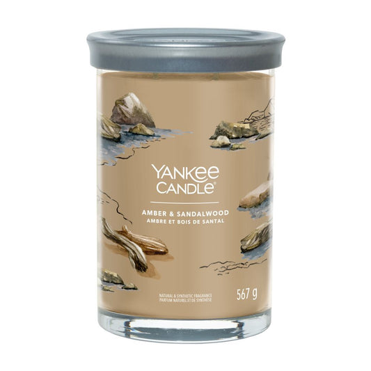 Yankee Candle® Signature Tumbler didelė žvakė – Amber & Sandalwood