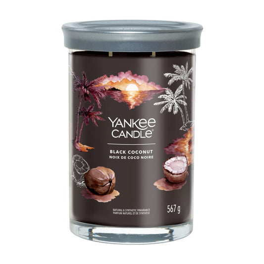 Yankee Candle® Signature Tumbler didelė žvakė – Black Coconut