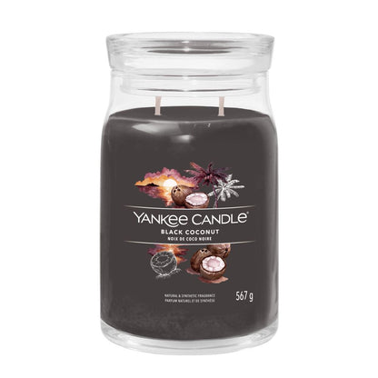 Yankee Candle® Signature didelė žvakė – Black Coconut
