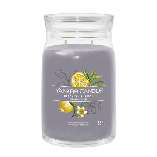 Yankee Candle® Signature didelė žvakė – Black Tea & Lemon