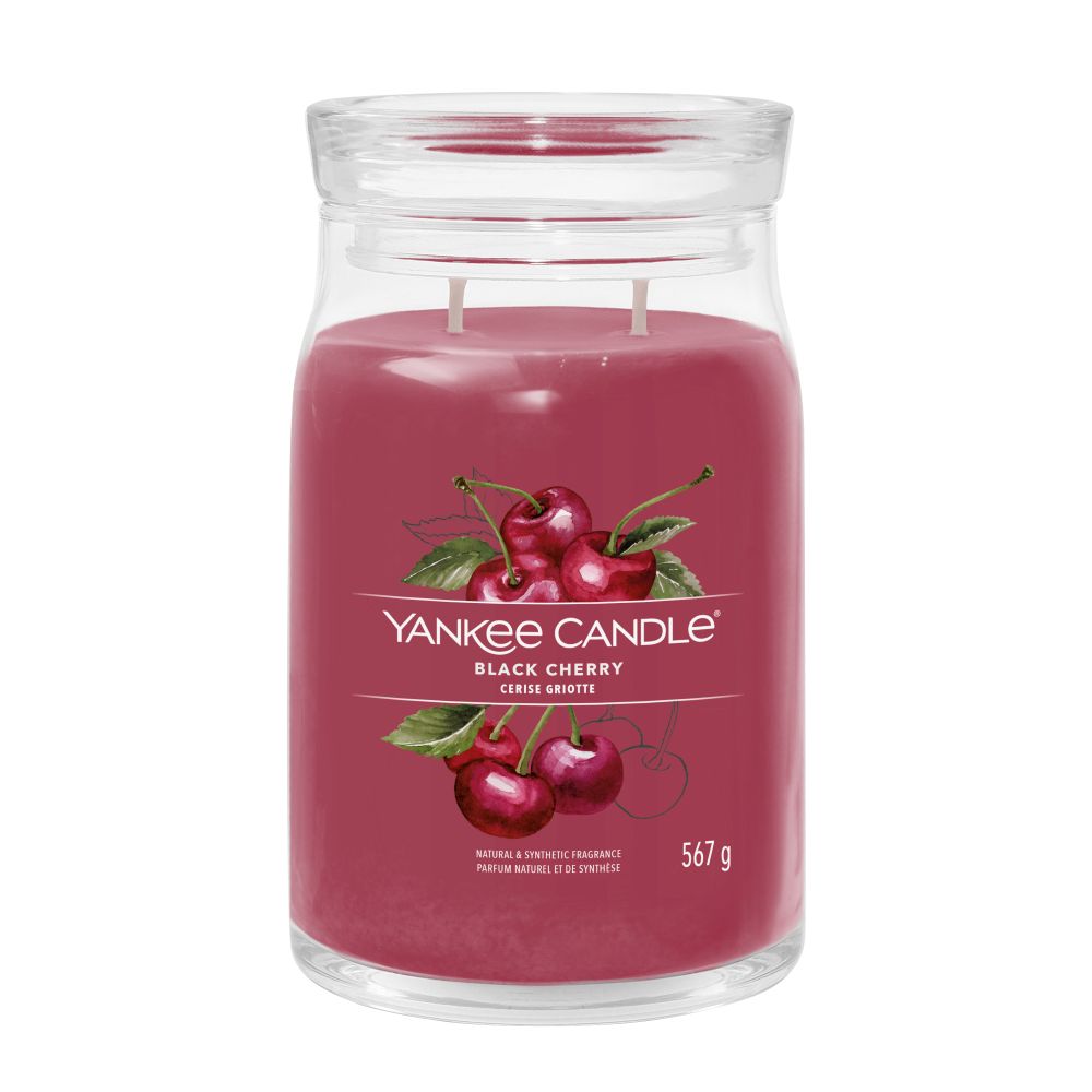Yankee Candle® Signature didelė žvakė – Black Cherry