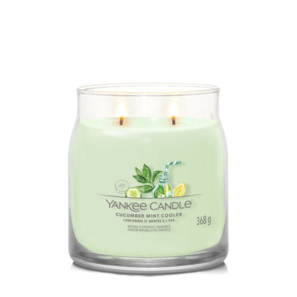 Yankee Candle® Signature vidutinė žvakė – Cucumber Mint Cooler