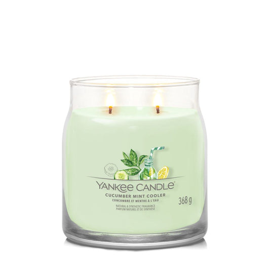 Yankee Candle® Signature vidutinė žvakė – Cucumber Mint Cooler