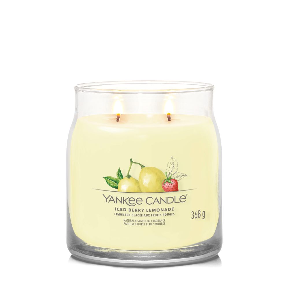 Yankee Candle® Signature vidutinė žvakė – Iced Berry Lemonade