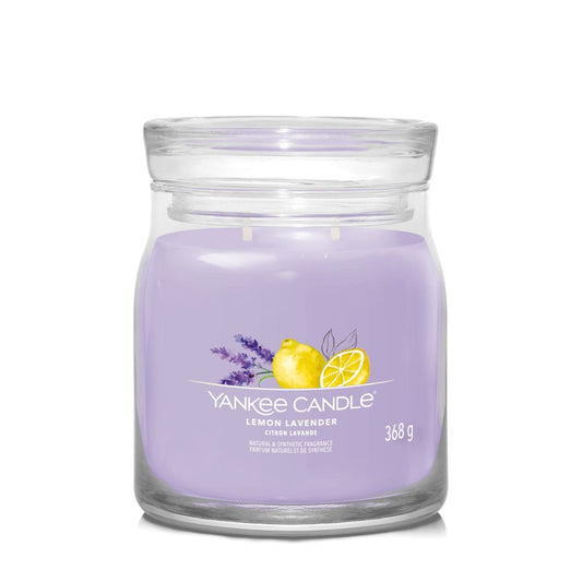 Yankee Candle® Signature vidutinė žvakė – Lemon Lavender