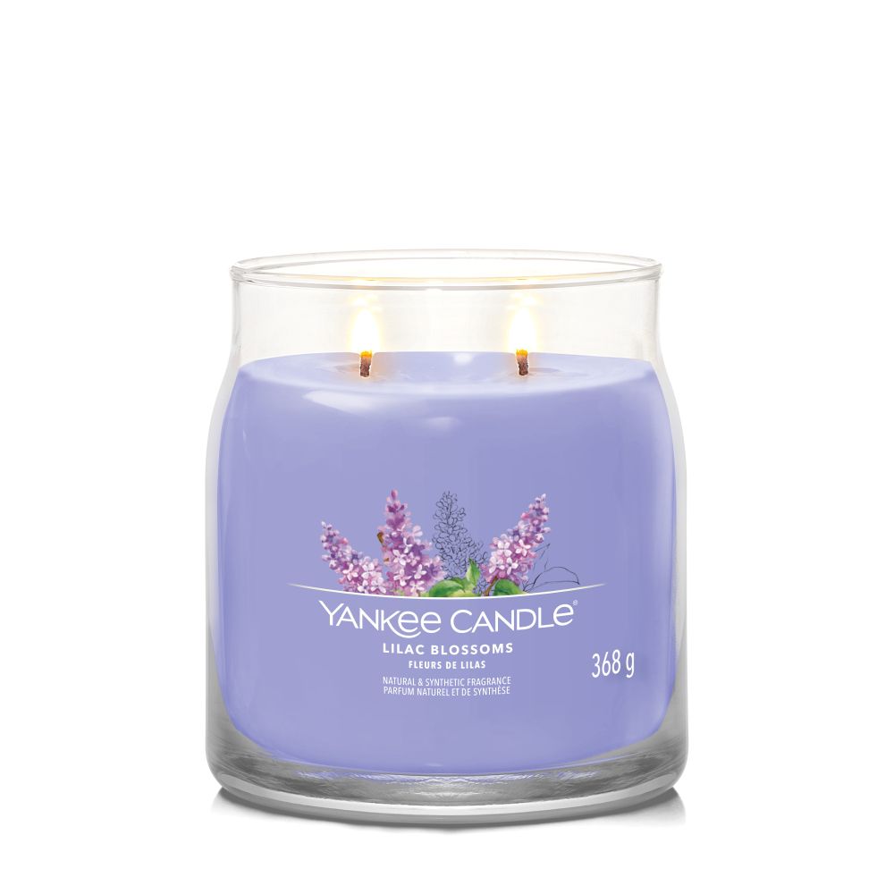 Yankee Candle® Signature vidutinė žvakė – Lilac Blossoms