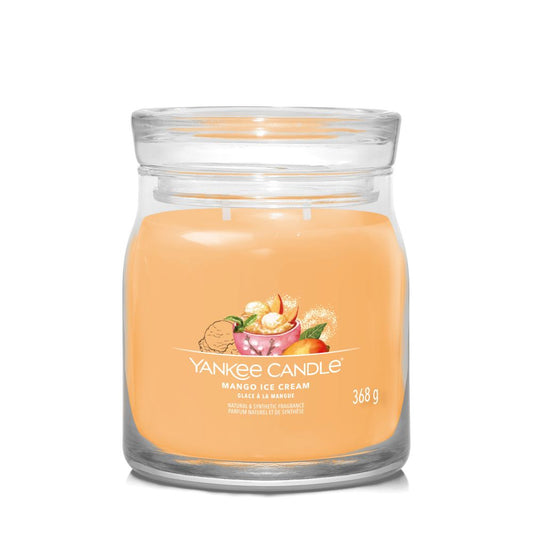 Yankee Candle® Signature vidutinė žvakė – Mango Ice Cream