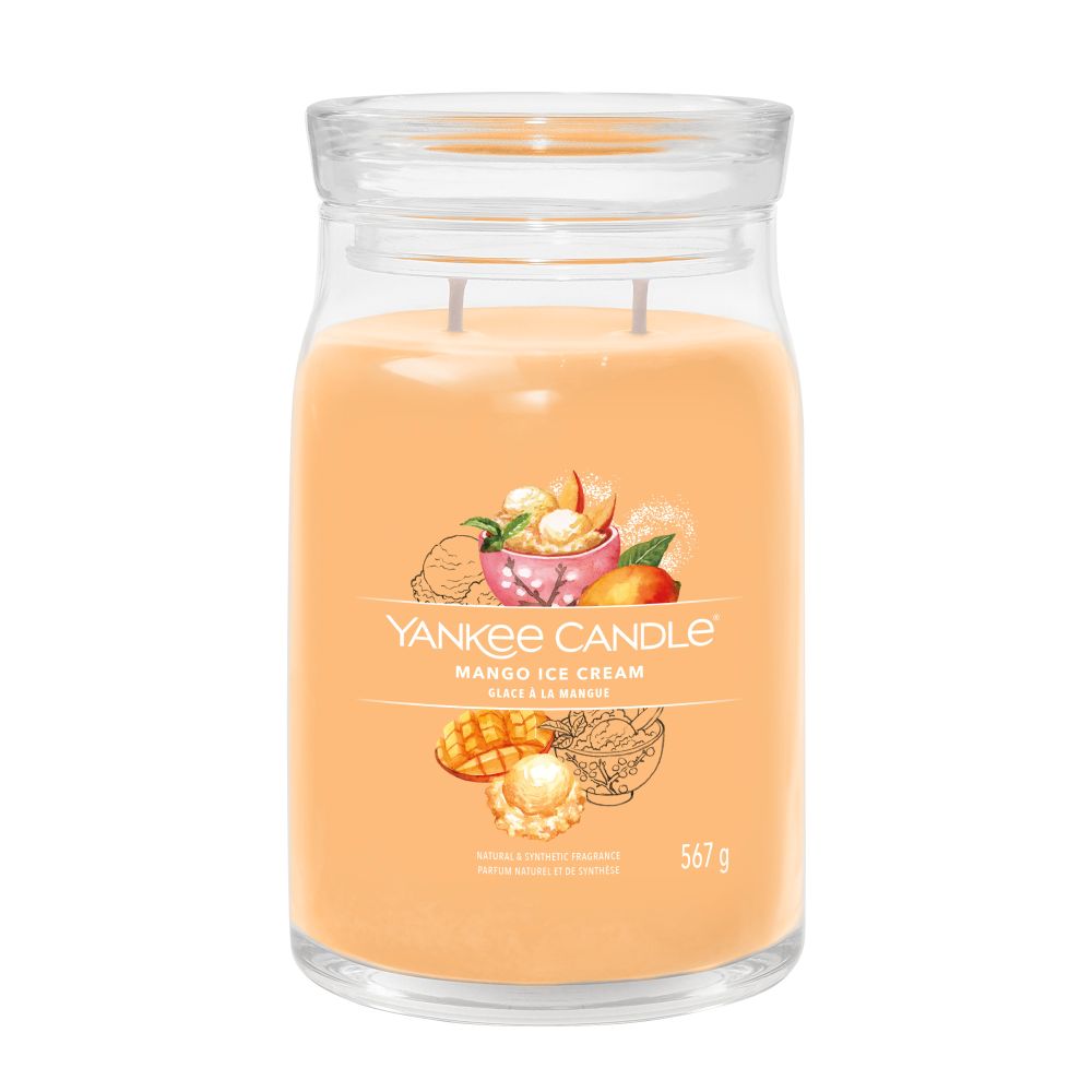 Yankee Candle® Signature didelė žvakė – Mango Ice Cream