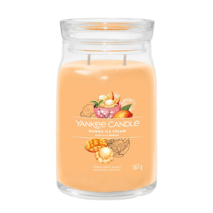 Yankee Candle® Signature didelė žvakė – Mango Ice Cream