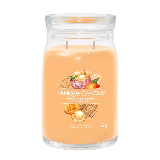 Yankee Candle® Signature didelė žvakė – Mango Ice Cream