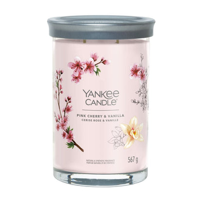 Yankee Candle® Signature Tumbler didelė žvakė – Pink Cherry & Vanilla