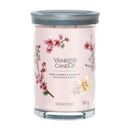 Yankee Candle® Signature Tumbler didelė žvakė – Pink Cherry & Vanilla