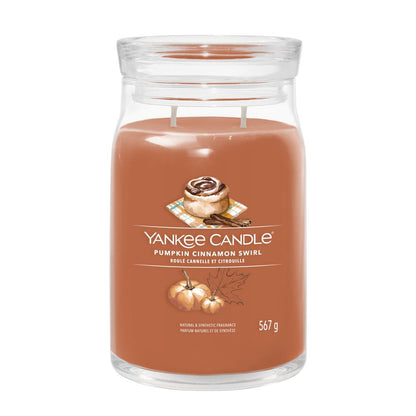 Yankee Candle® Signature didelė žvakė – Pumpkin Cinnamon Swirl