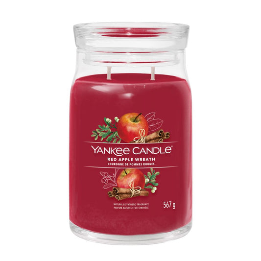 Yankee Candle® Signature didelė žvakė – Red Apple Wreath