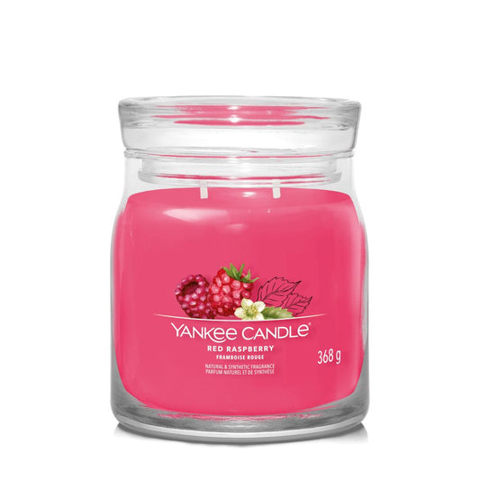 Yankee Candle® Signature vidutinė žvakė – Red Raspberry