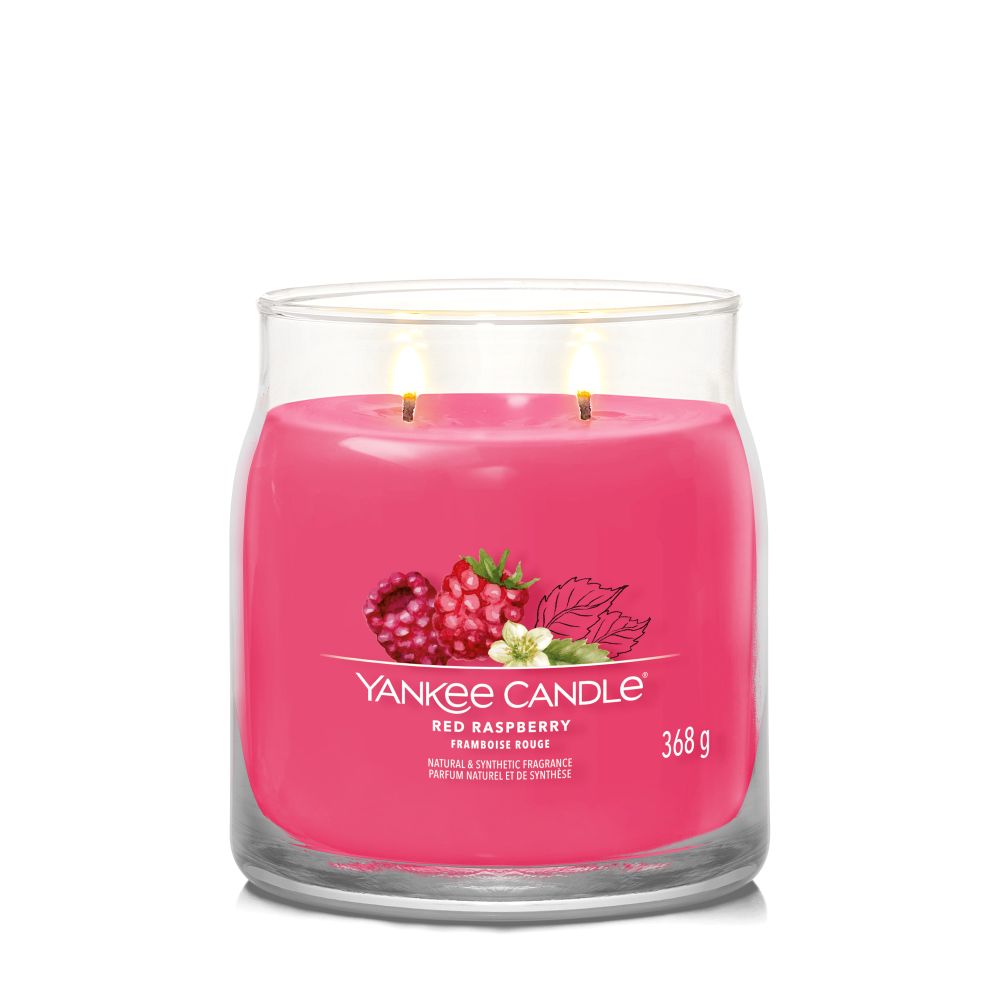 Yankee Candle® Signature vidutinė žvakė – Red Raspberry