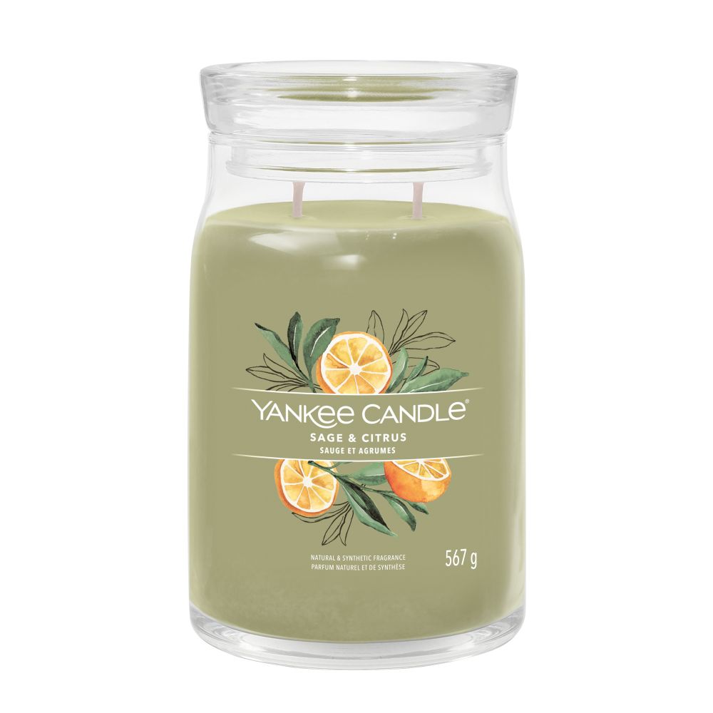 Yankee Candle® Signature didelė žvakė – Sage & Citrus