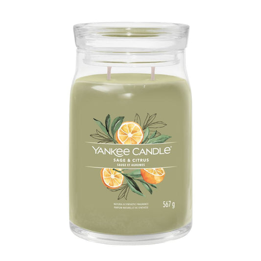 Yankee Candle® Signature didelė žvakė – Sage & Citrus