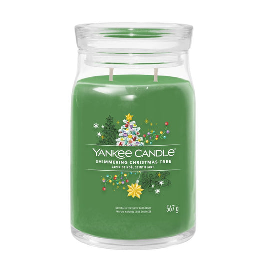 Yankee Candle® Signature didelė žvakė – Shimmering Christmas Tree