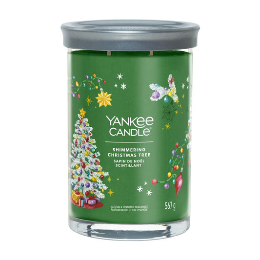 Yankee Candle® Signature Tumbler didelė žvakė – Shimmering Christmas Tree