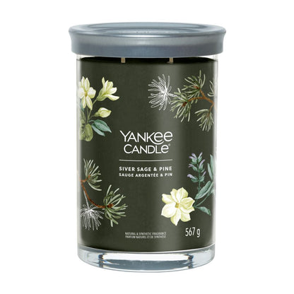 Yankee Candle® Signature Tumbler didelė žvakė – Silver Sage & Pine