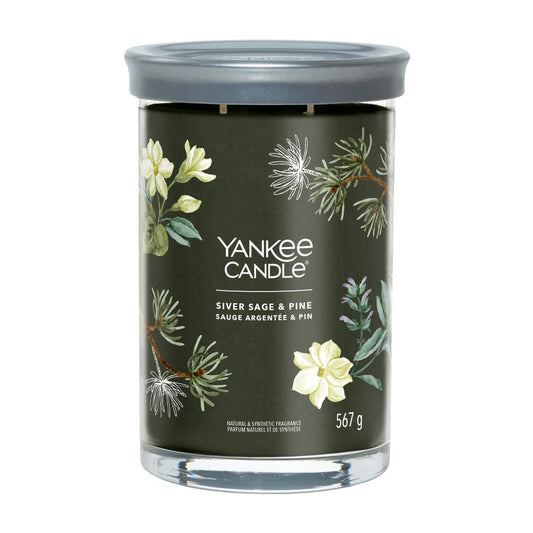 Yankee Candle® Signature Tumbler didelė žvakė – Silver Sage & Pine
