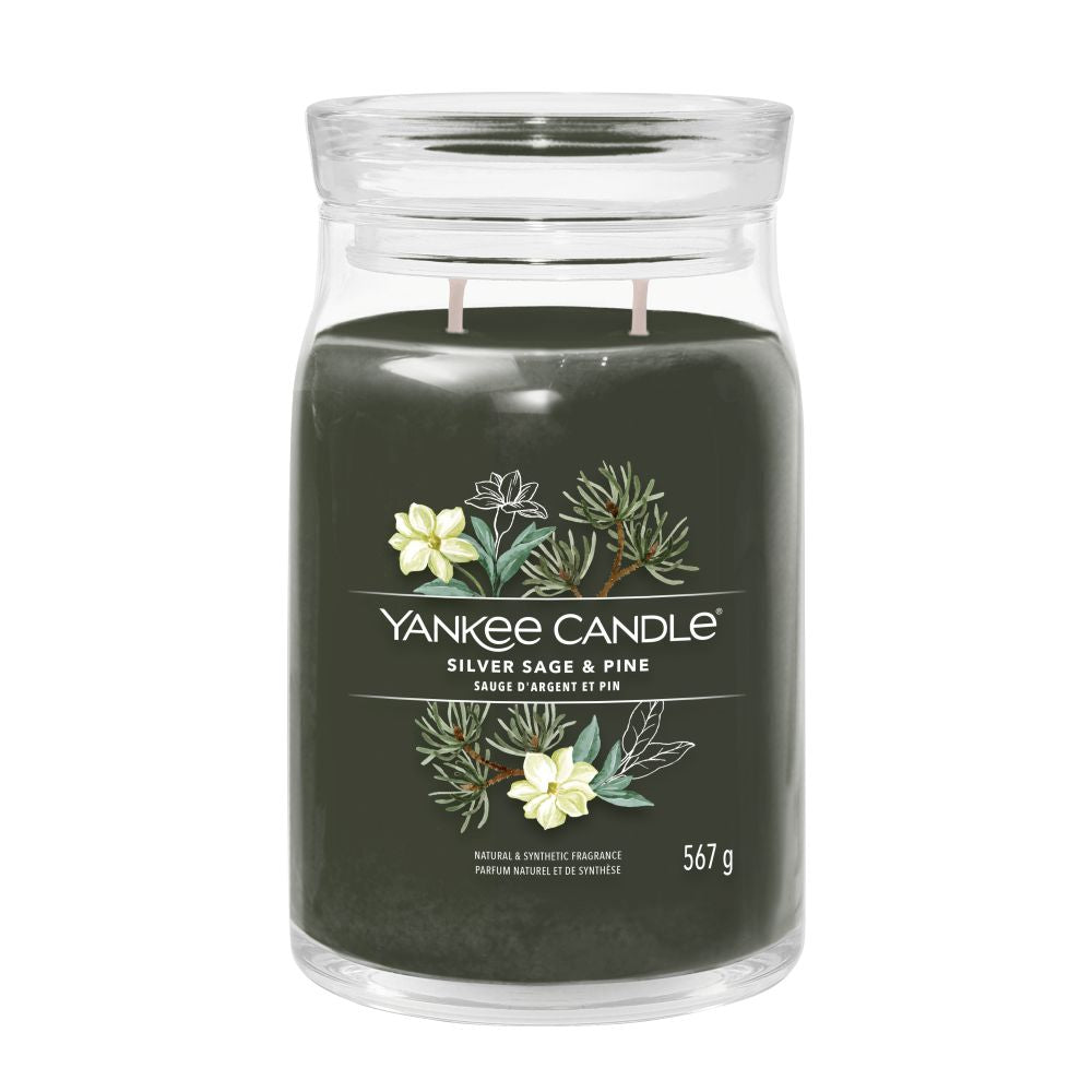 Yankee Candle® Signature didelė žvakė – Silver Sage & Pine