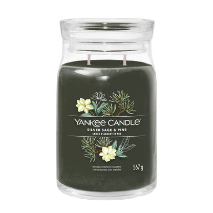 Yankee Candle® Signature didelė žvakė – Silver Sage & Pine