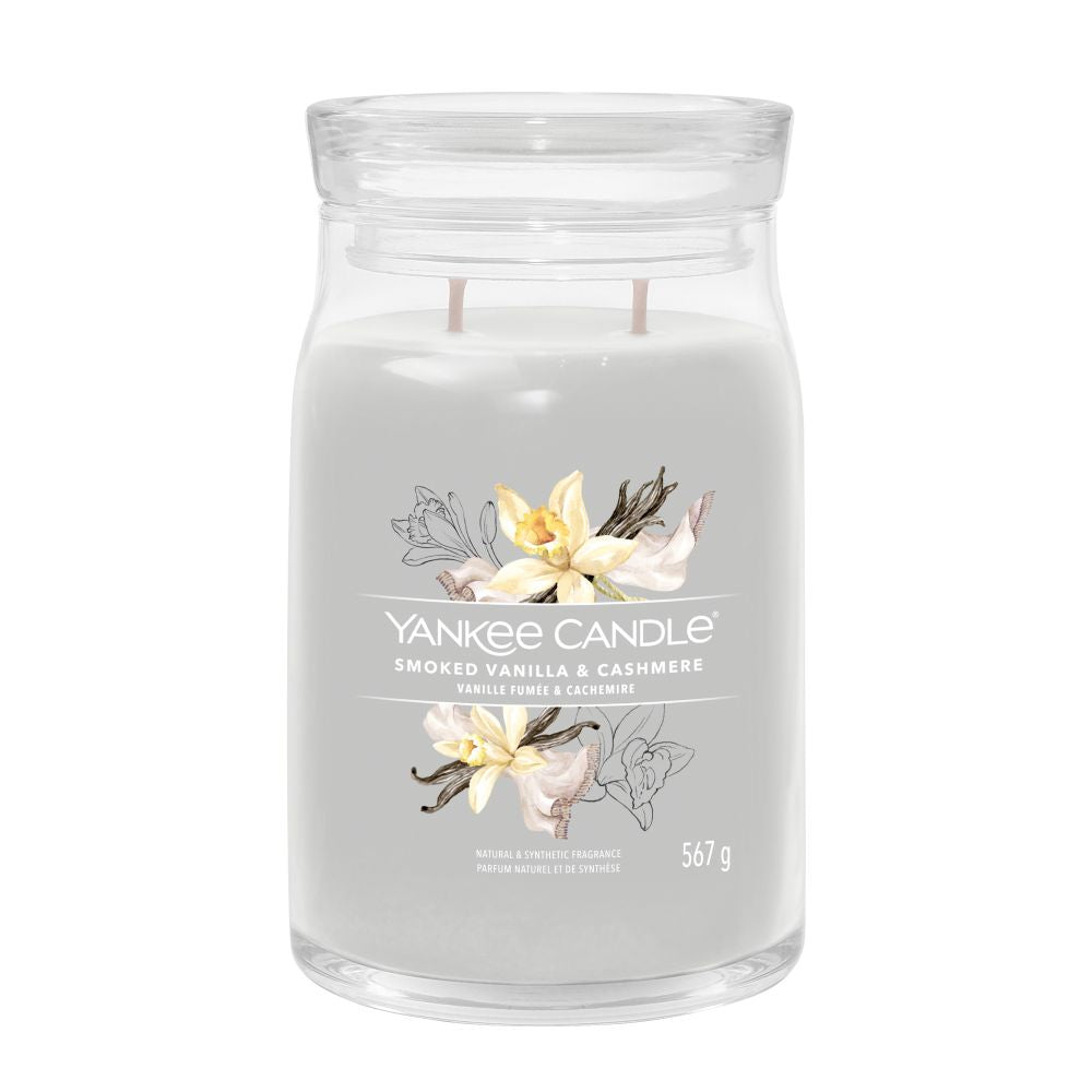 Yankee Candle® Signature didelė žvakė – Smoked Vanilla & Cashmere