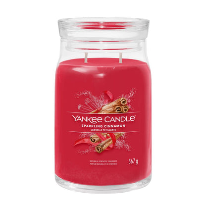 Yankee Candle® Signature didelė žvakė – Sparkling Cinnamon