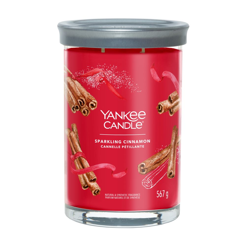 Yankee Candle® Signature Tumbler didelė žvakė – Sparkling Cinnamon