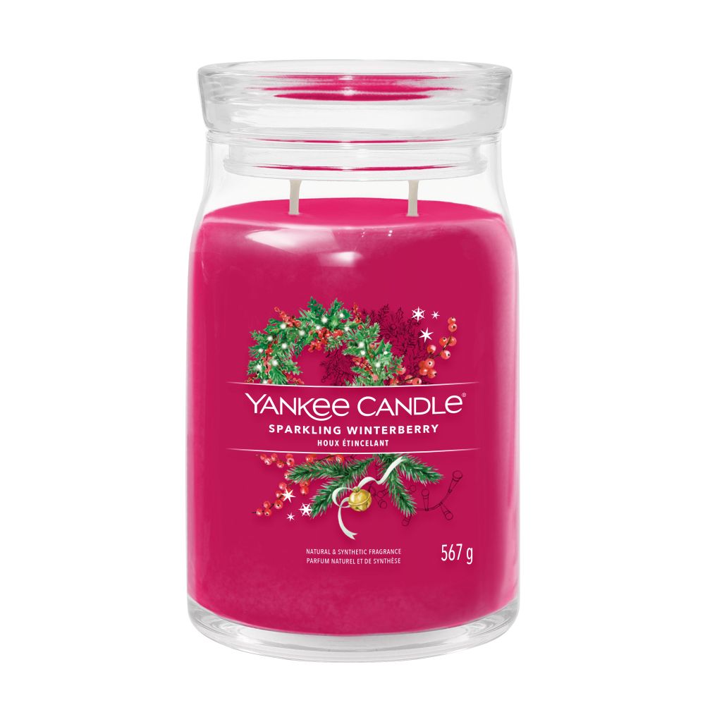 Yankee Candle® Signature didelė žvakė – Sparkling Winterberry