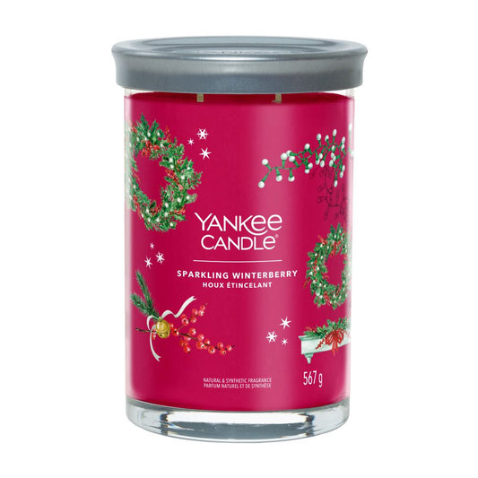 Yankee Candle® Signature Tumbler didelė žvakė – Sparkling Winterberry