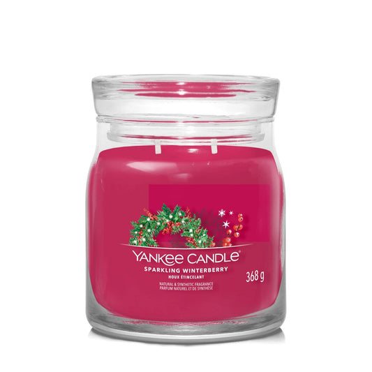 Yankee Candle® Signature vidutinė žvakė – Sparkling Winterberry