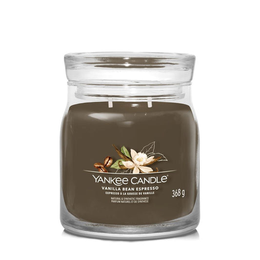 Yankee Candle® Signature vidutinė žvakė – Vanilla Bean Espresso