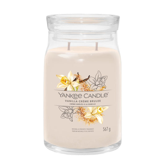 Yankee Candle® Signature didelė žvakė – Vanilla Crème Brûlée