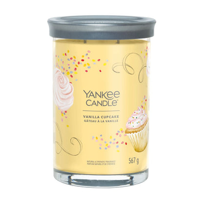 Yankee Candle® Signature Tumbler didelė žvakė – Vanilla Cupcake