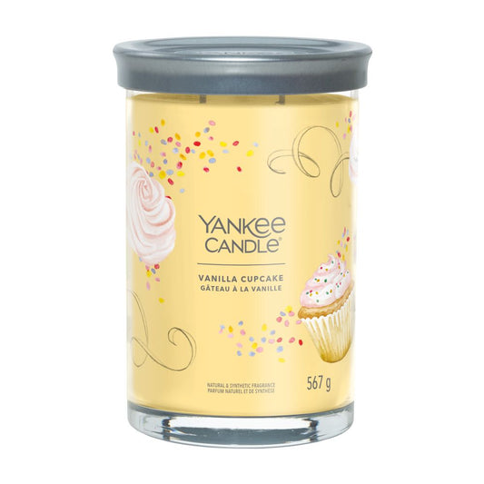 Yankee Candle® Signature Tumbler didelė žvakė – Vanilla Cupcake